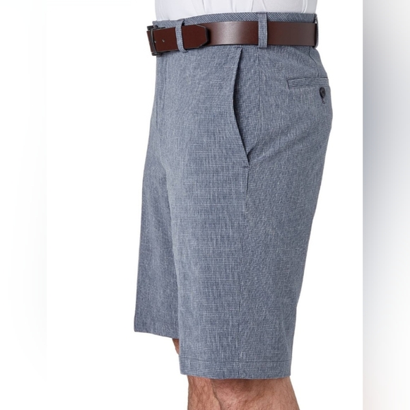 Walter Hagen Men's Perfect 11 Majors Textured Grid 10" Golf Shorts - Picture 3 of 7